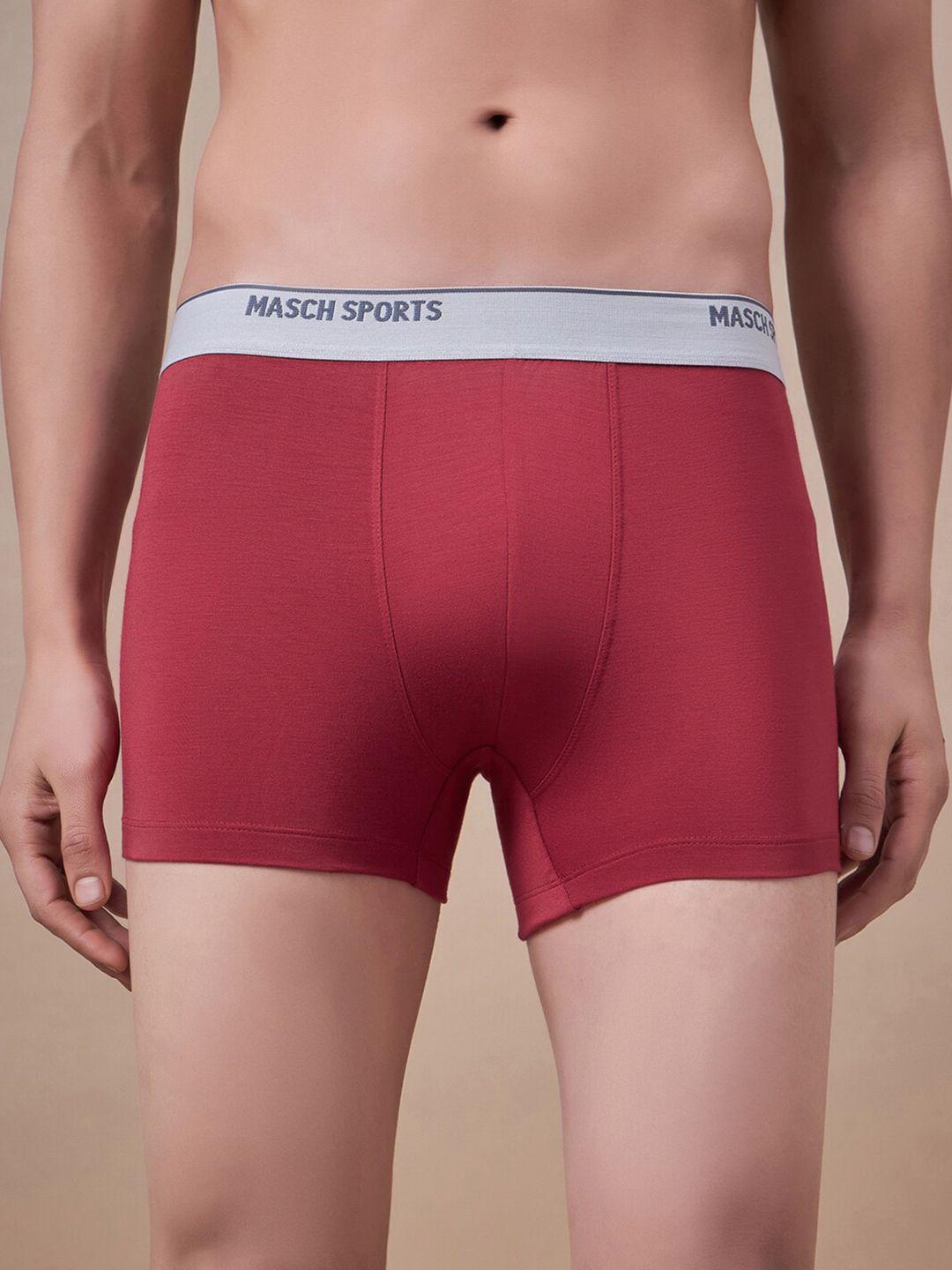 masch sports anti microbial trunks trk-1-sol-et-red