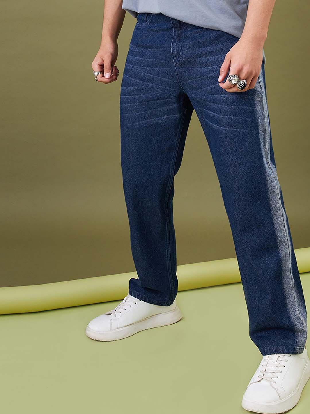 mascln sassafras men relaxed fit bleached pure cotton jeans