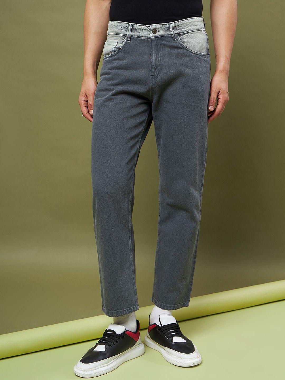 mascln sassafras men relaxed fit bleached pure cotton jeans