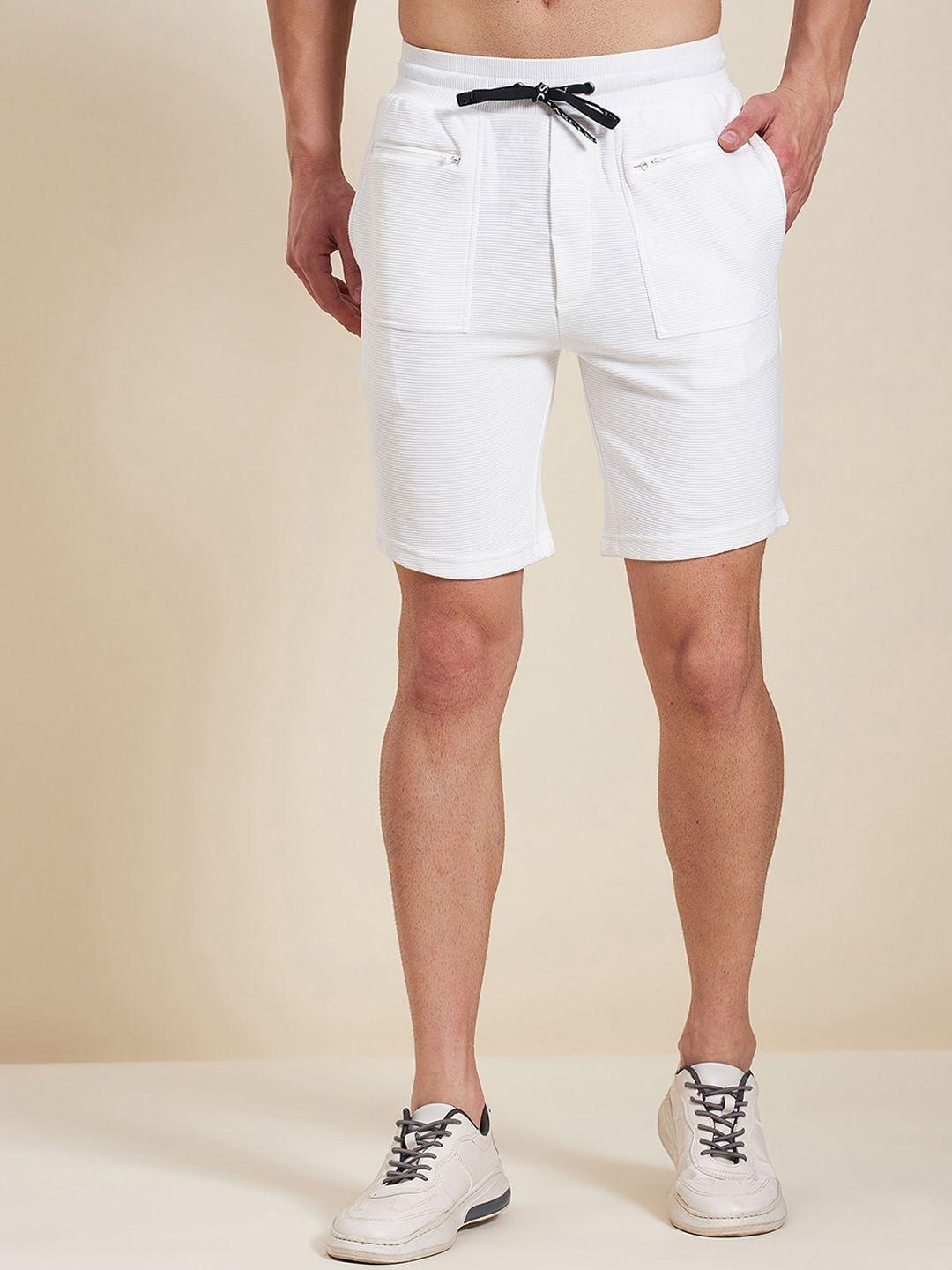 mascln sassafras men white high-rise shorts