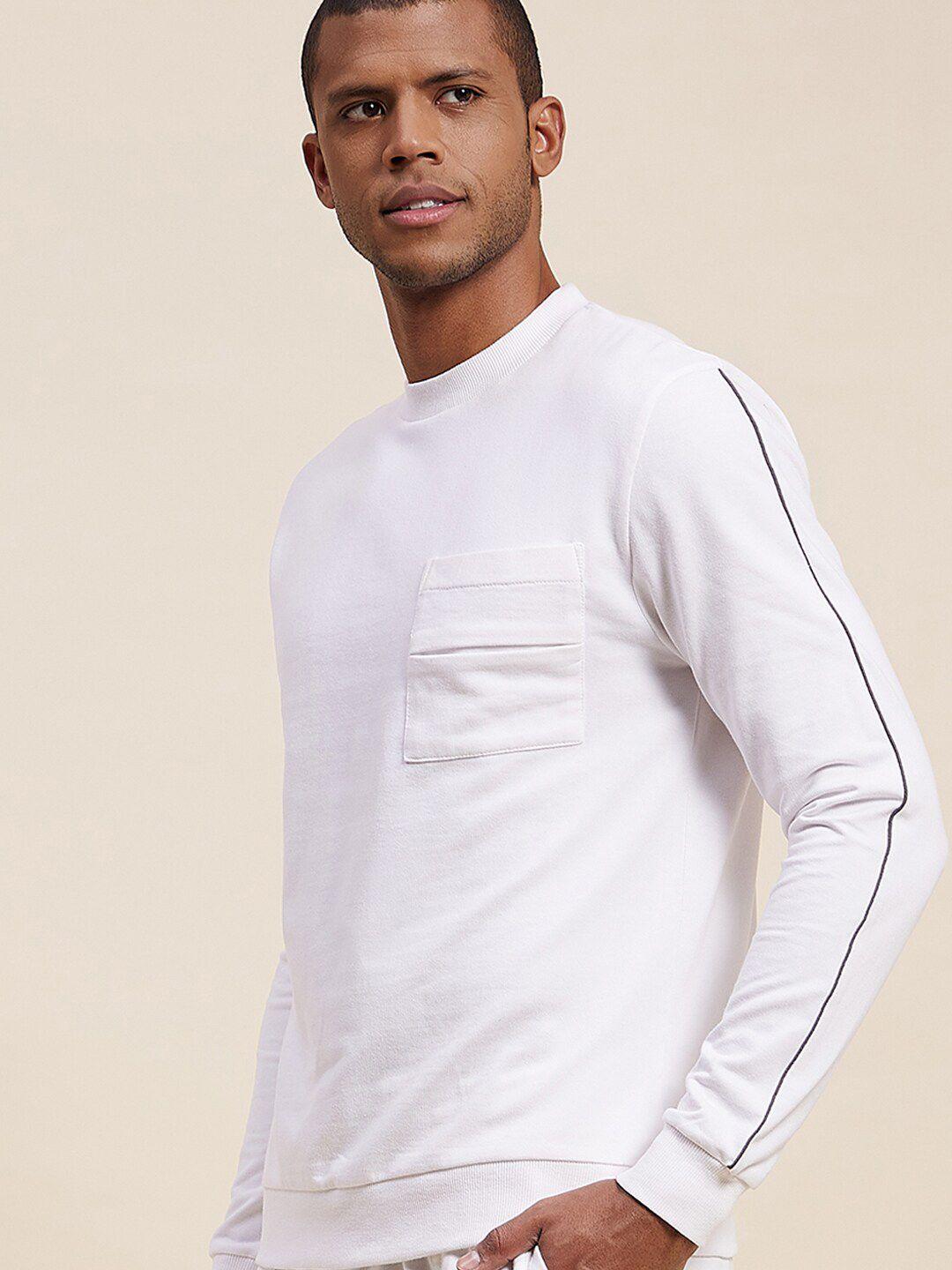 mascln sassafras men white sweatshirt