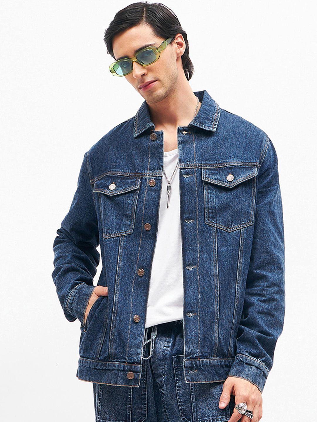 mascln sassafras spread collar pure cotton denim jacket