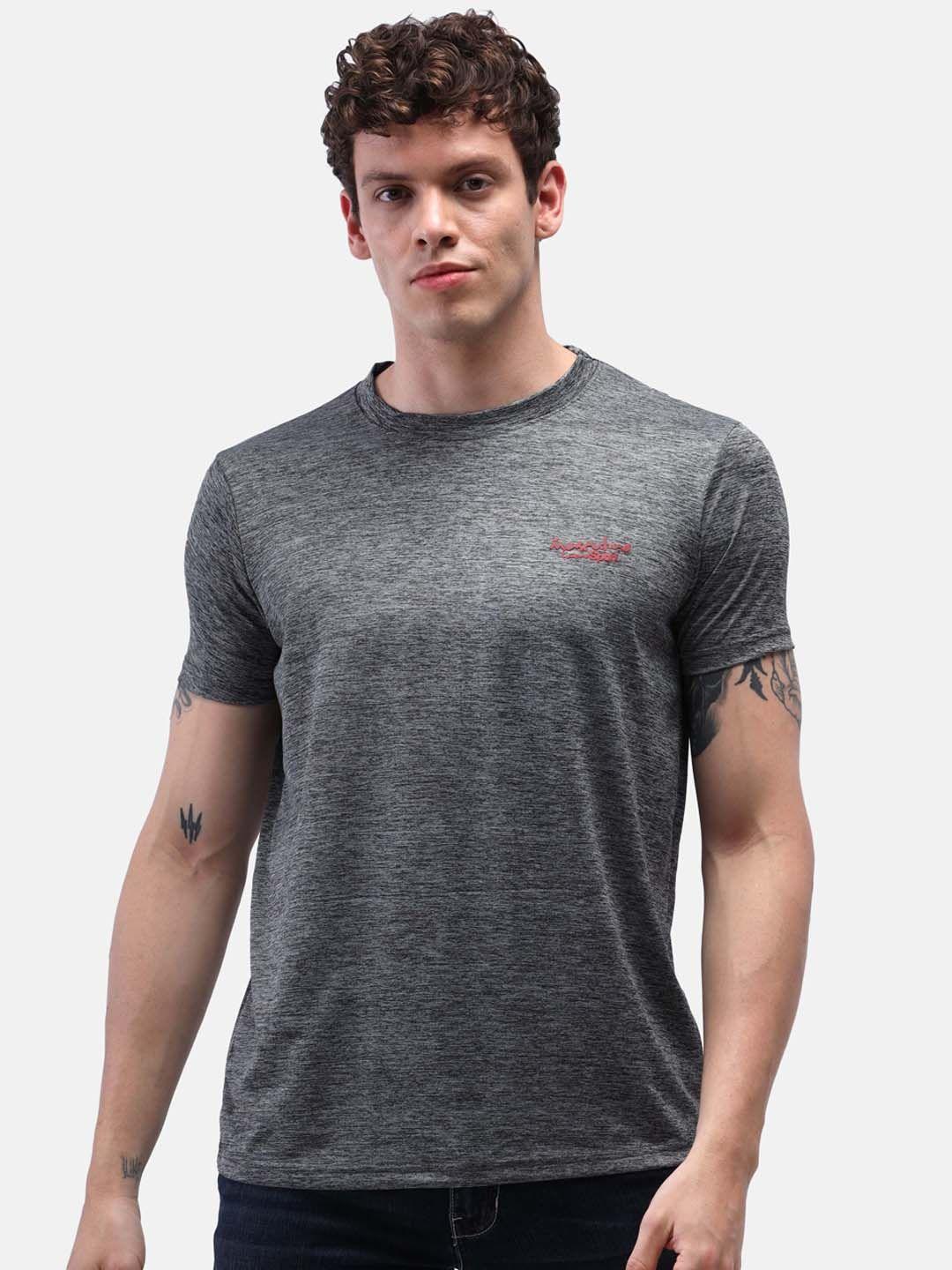 masculino latino men grey rapid-dry sports t-shirt
