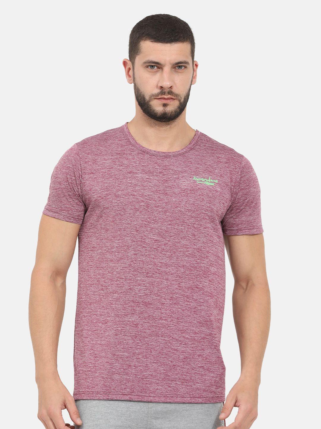 masculino latino men maroon rapid dry sports t-shirt
