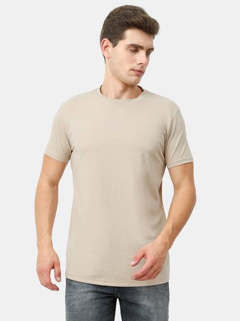 masculino latino beige regular fit t-shirt