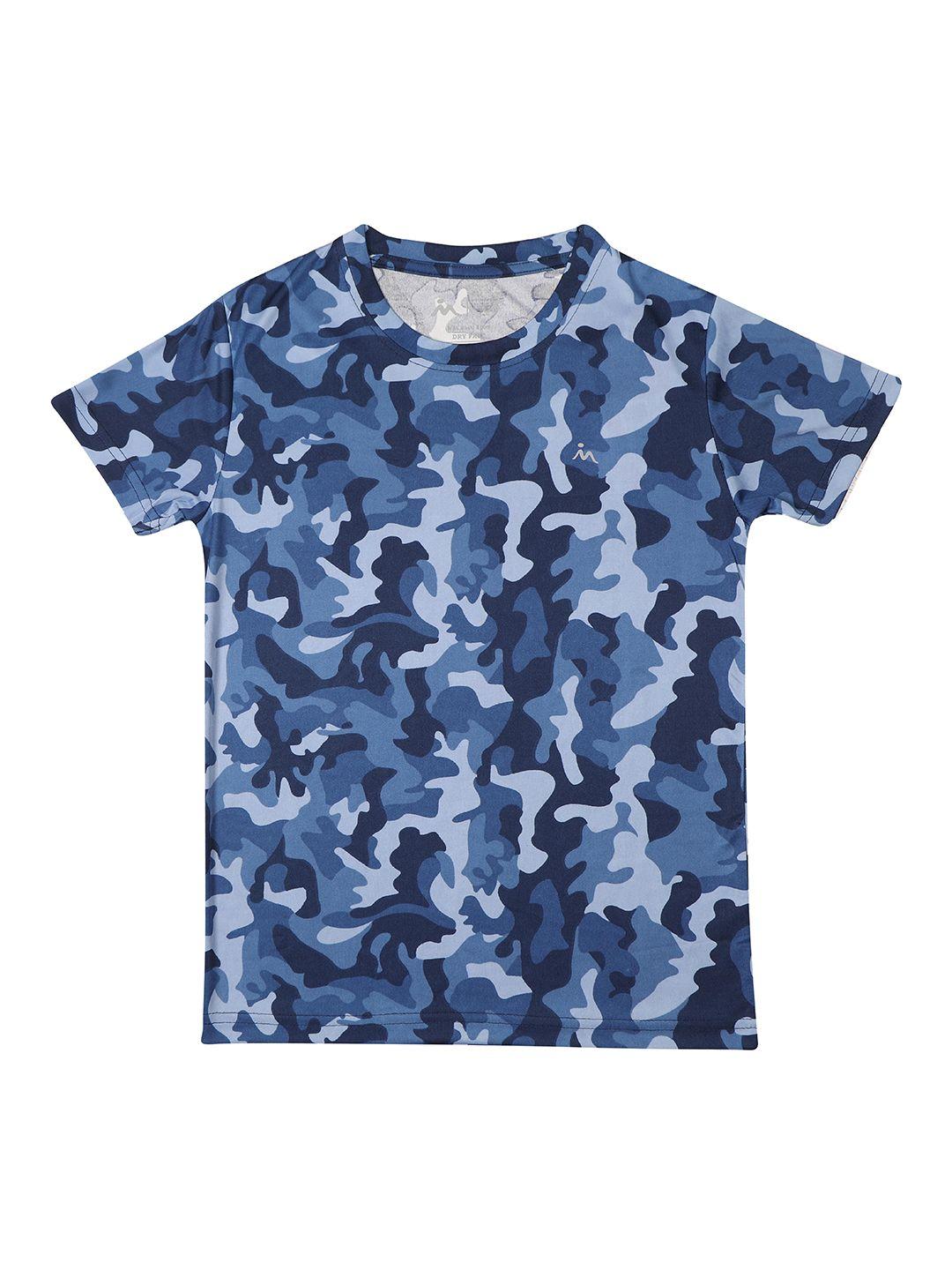 masculino latino boys camouflage printed round neck t-shirt