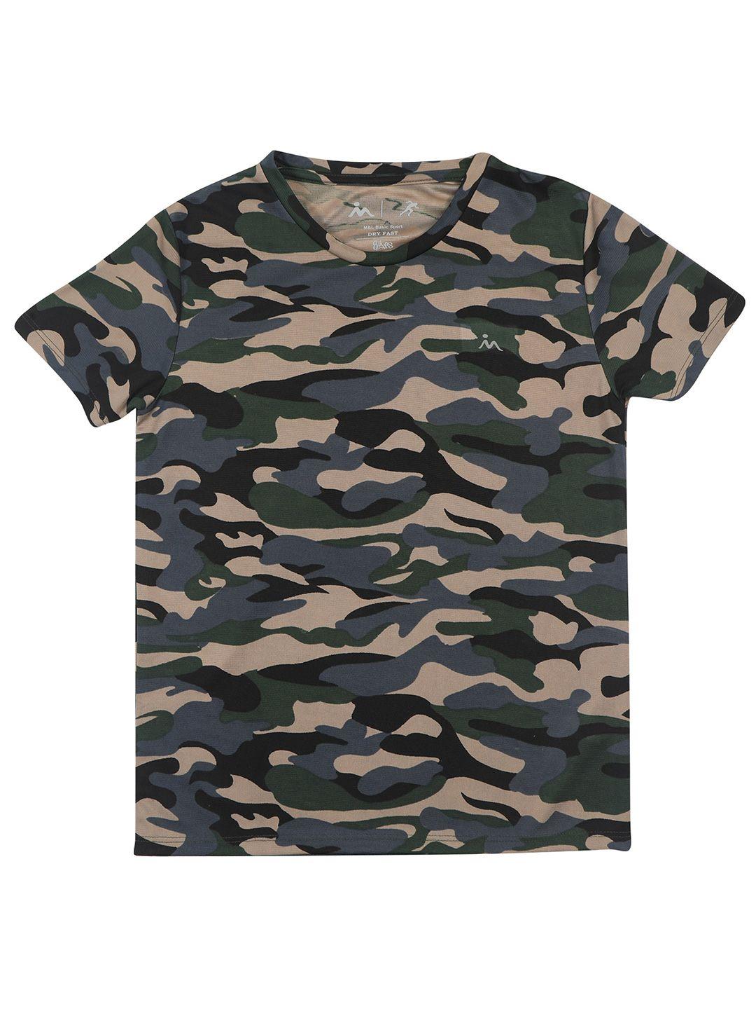 masculino latino boys camouflage printed t-shirt
