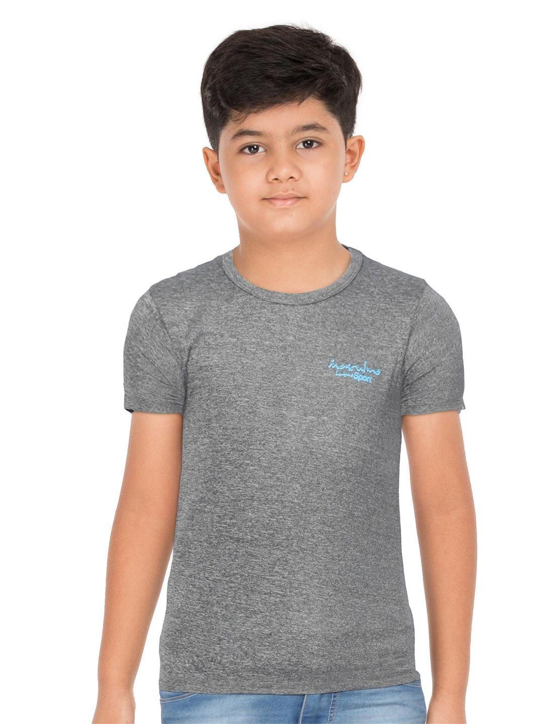 masculino latino boys grey brand logo t-shirt