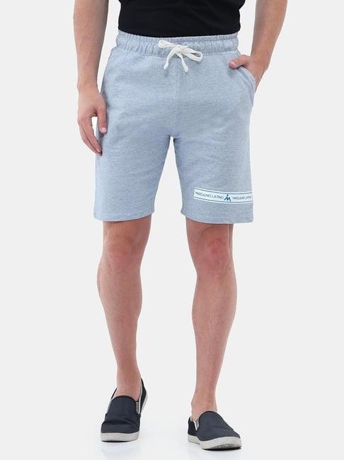 masculino latino light blue regular fit plus size shorts