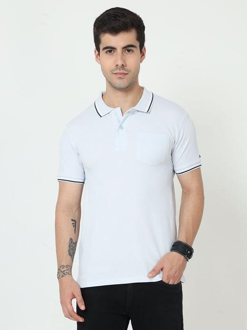 masculino latino light blue regular fit polo t-shirt