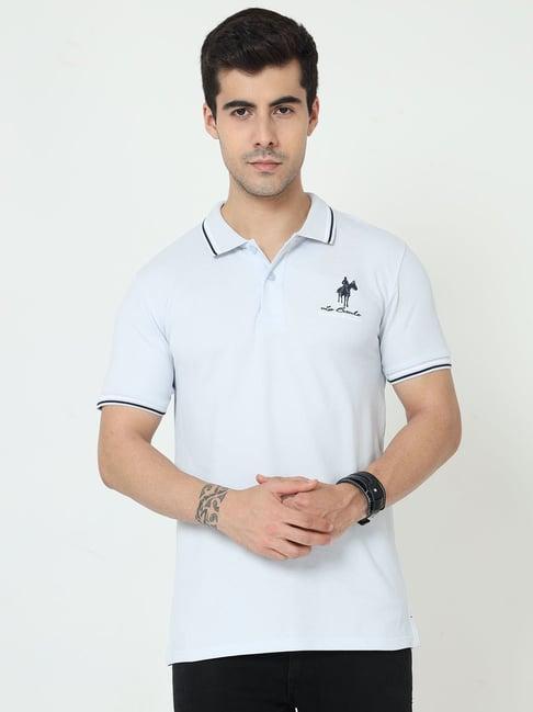 masculino latino light blue regular fit polo t-shirt