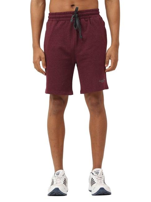 masculino latino maroon regular fit shorts
