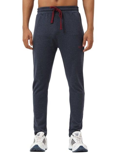 masculino latino navy blue cotton regular fit trackpants