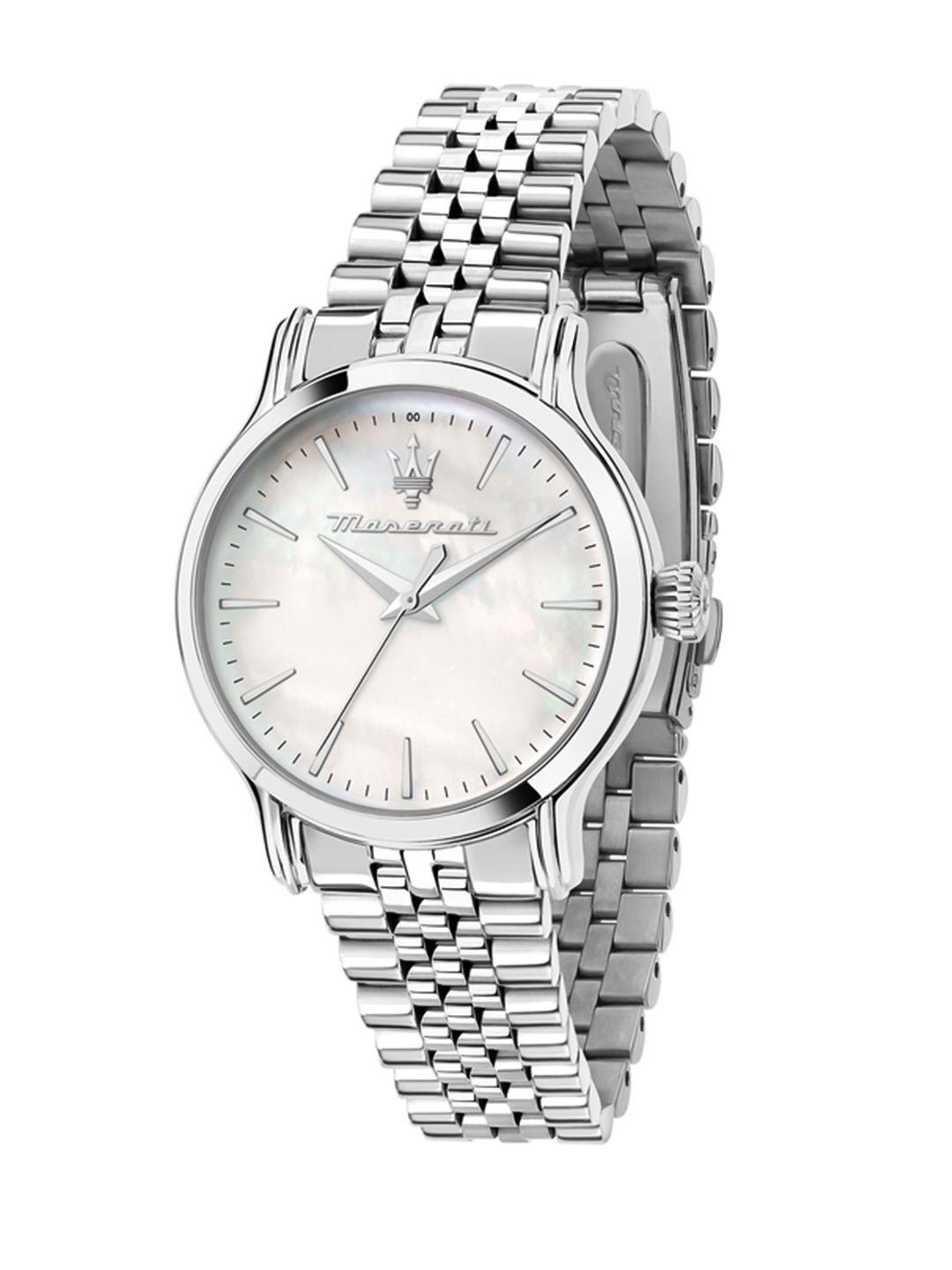 maserati classic women stainless steel bracelet style straps analogue watch