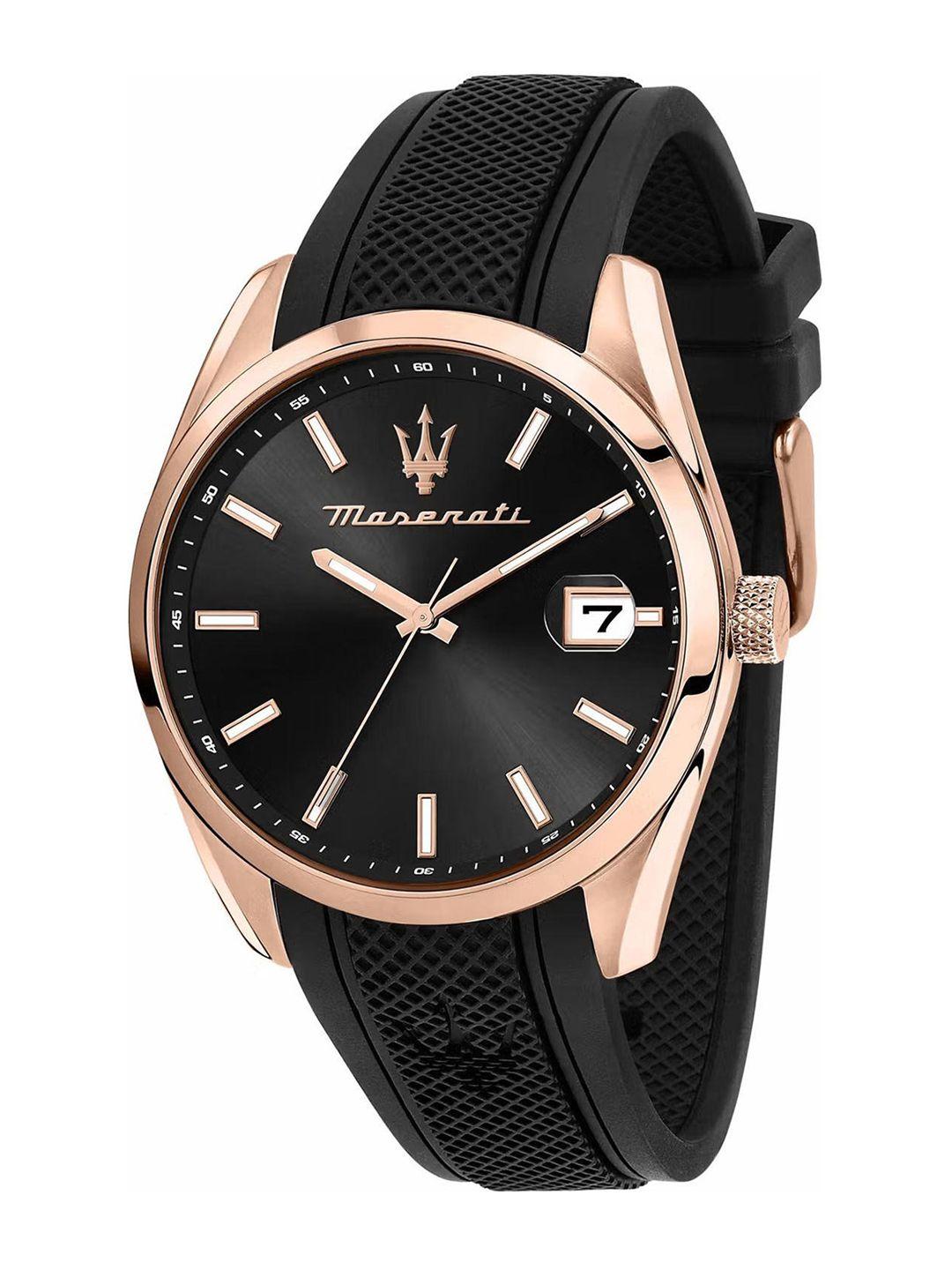 maserati men black dial & black bracelet style straps digital watch r8851151002