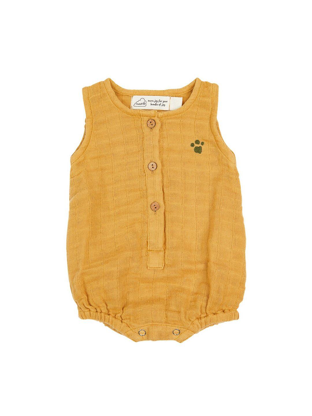 masilo-infant-kids-mustard-yellow-self-designed-organic-cotton-rompers