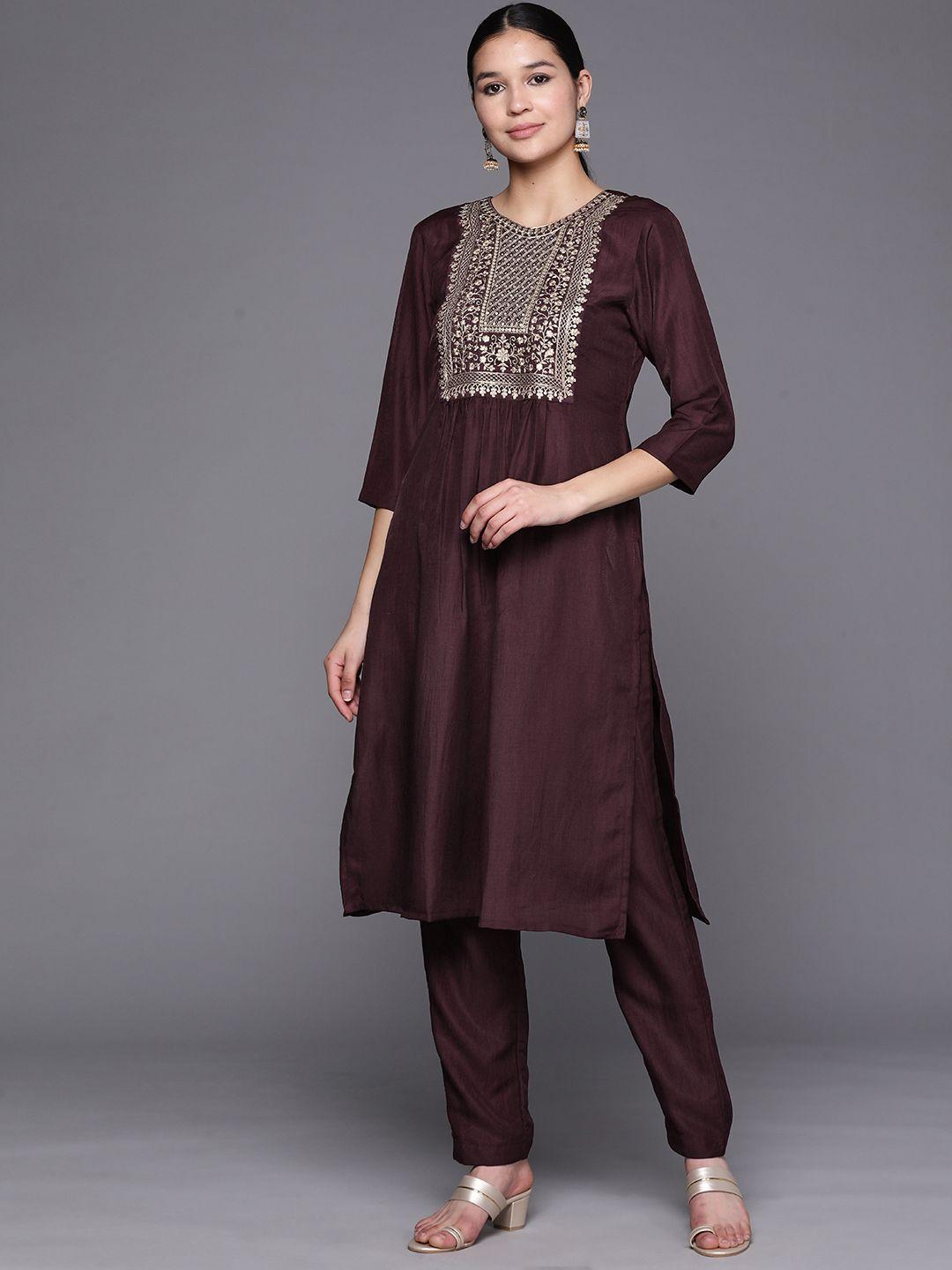 masstani by inddus women embroidered kurta with trousers