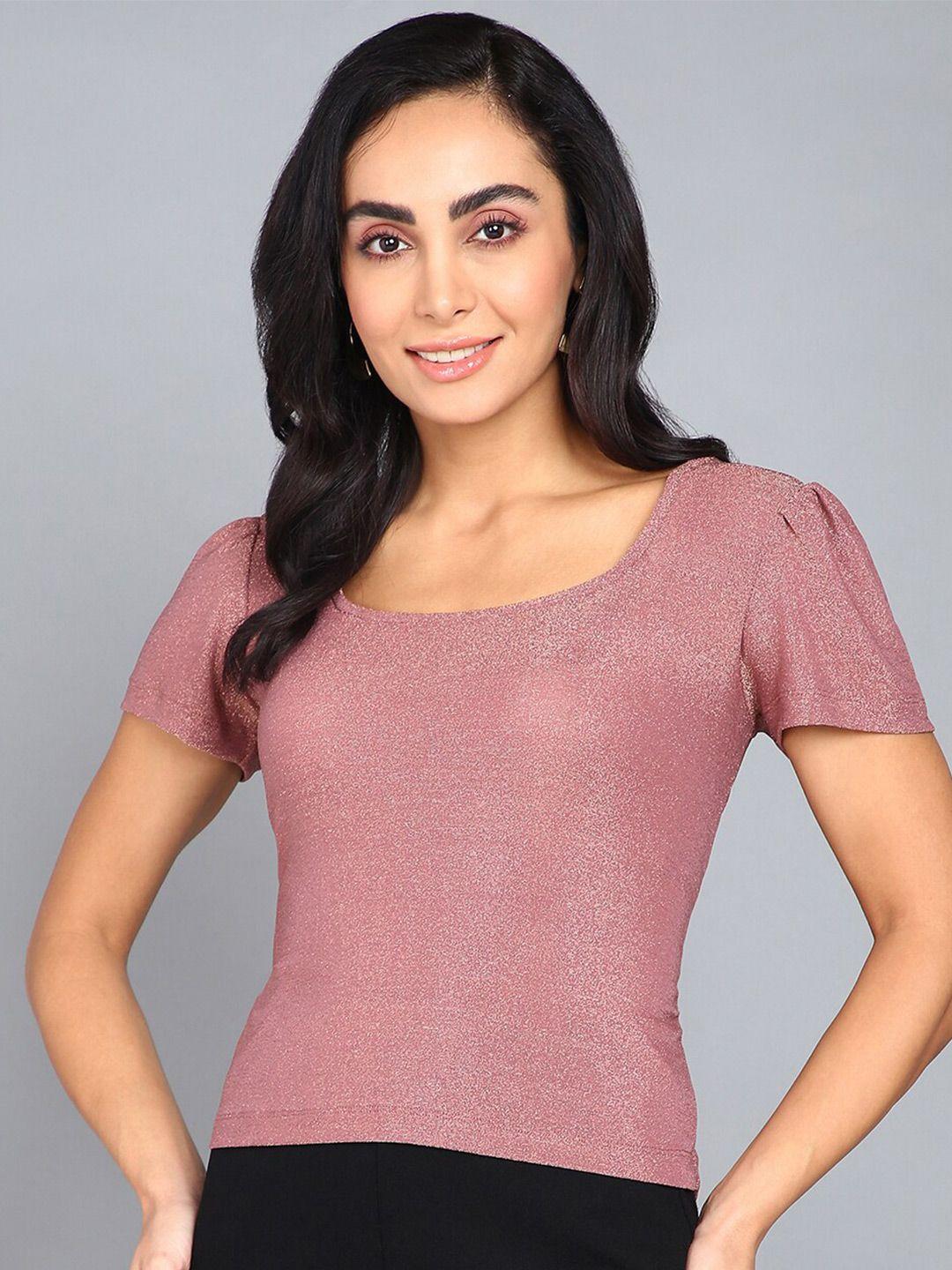 mast & harbour mauve puff sleeves top
