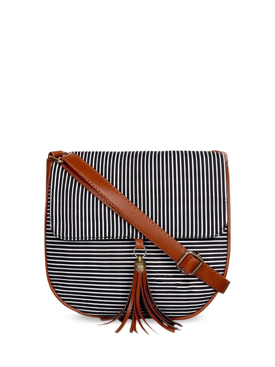 mast & harbour striped structed sling bag
