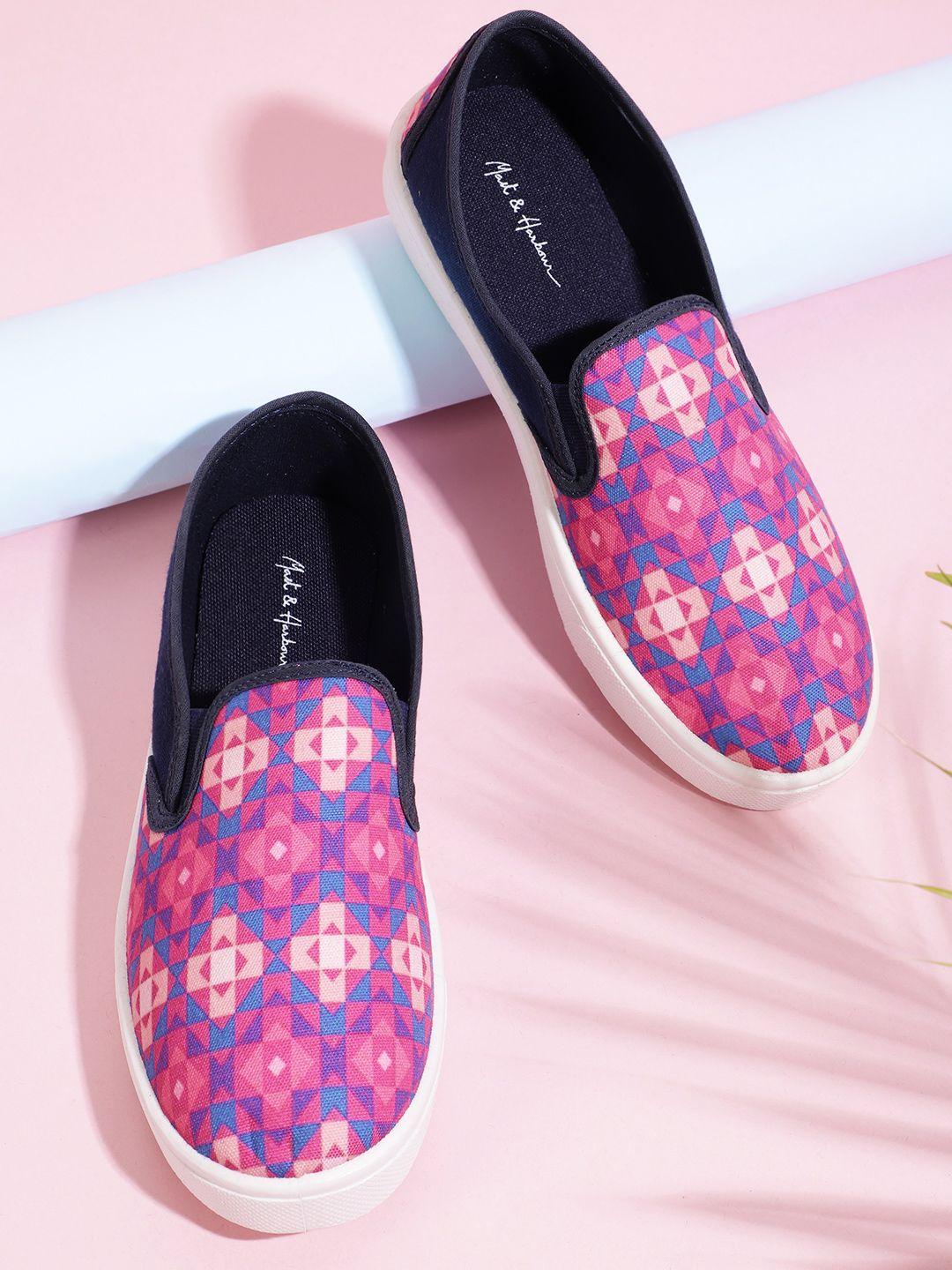 mast & harbour women printed loafers