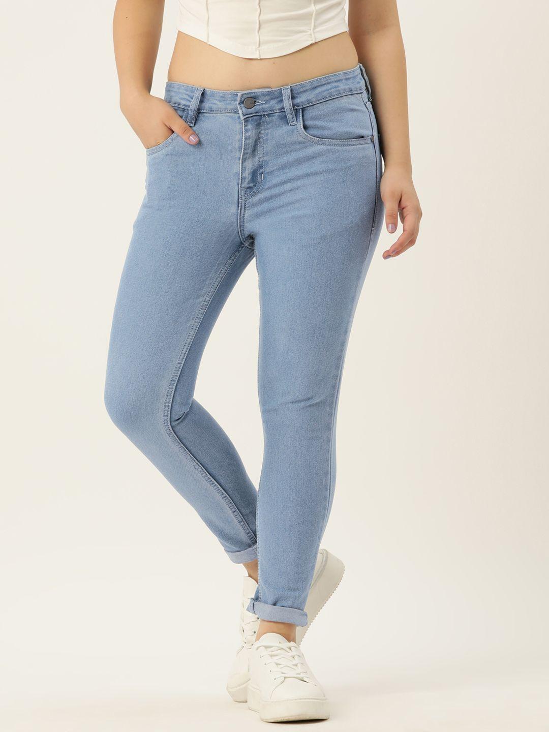 mast & harbour women skinny fit stretchable jeans