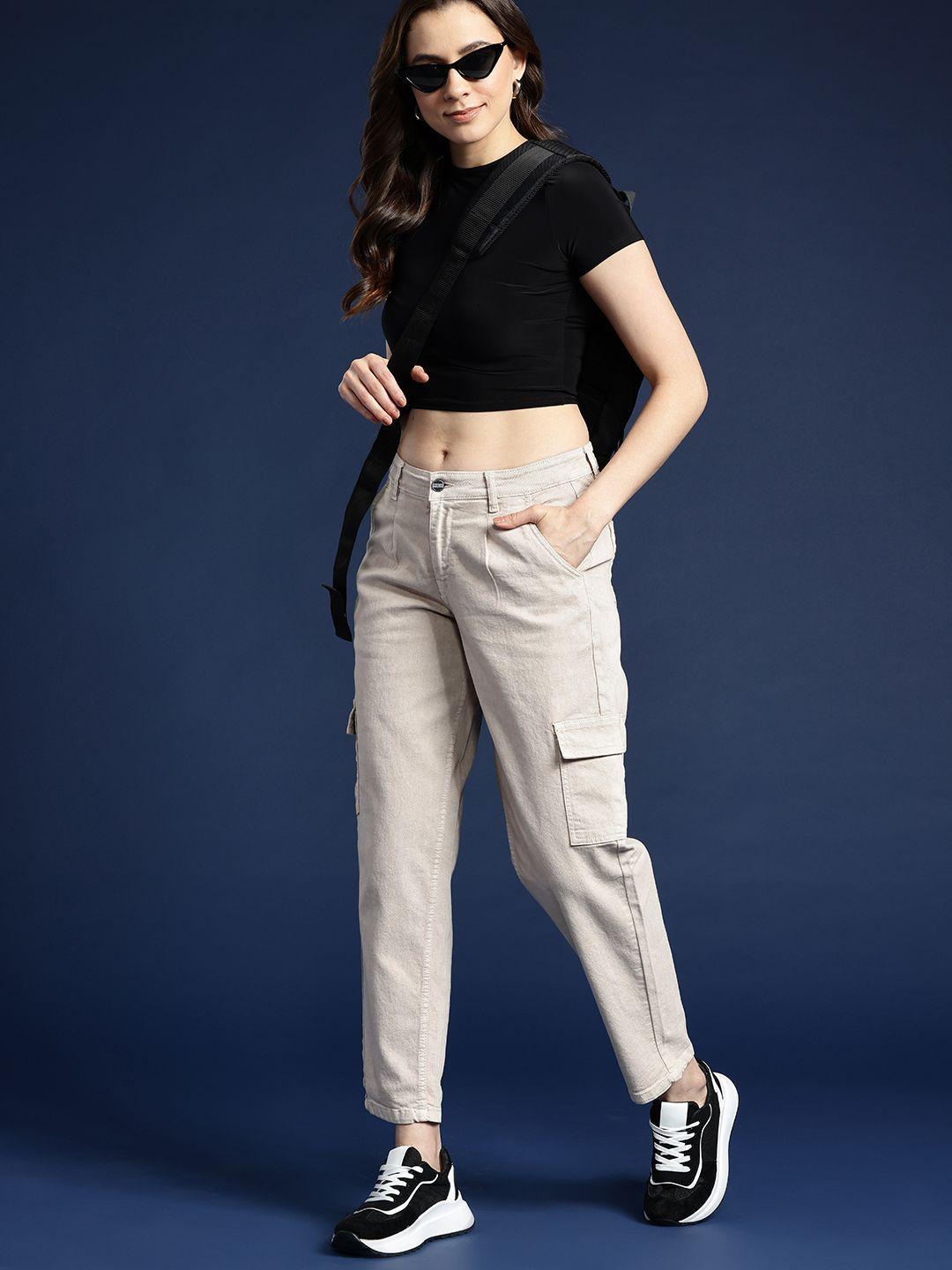 mast-&-harbour-women-slouchy-fit-coloured-jeans