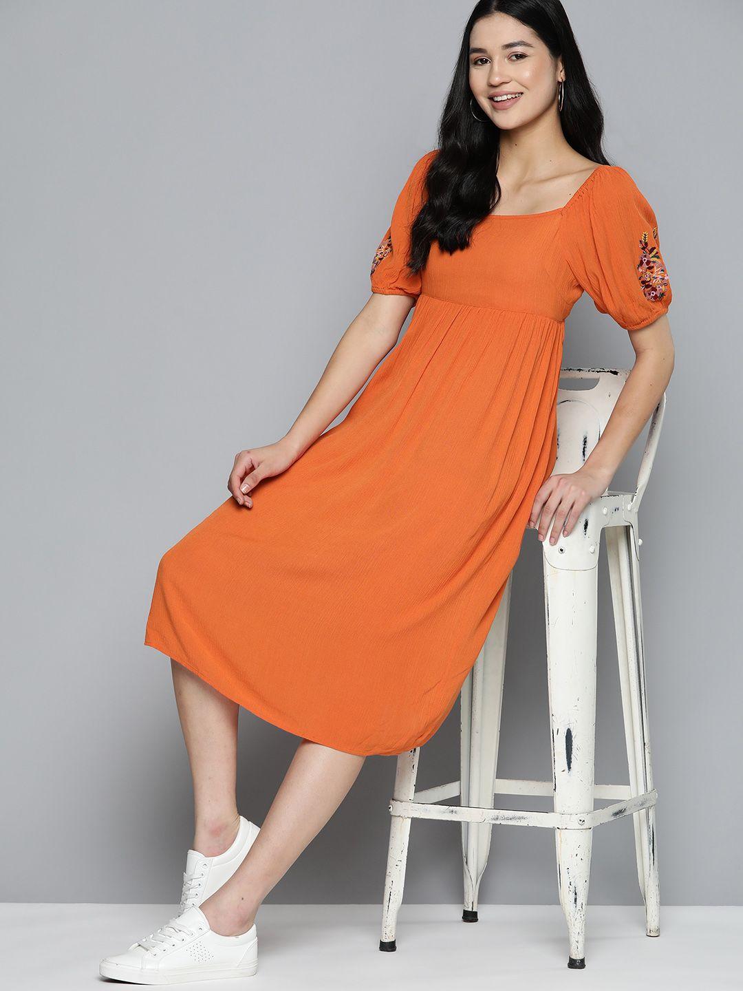 mast & harbour a-line midi dress