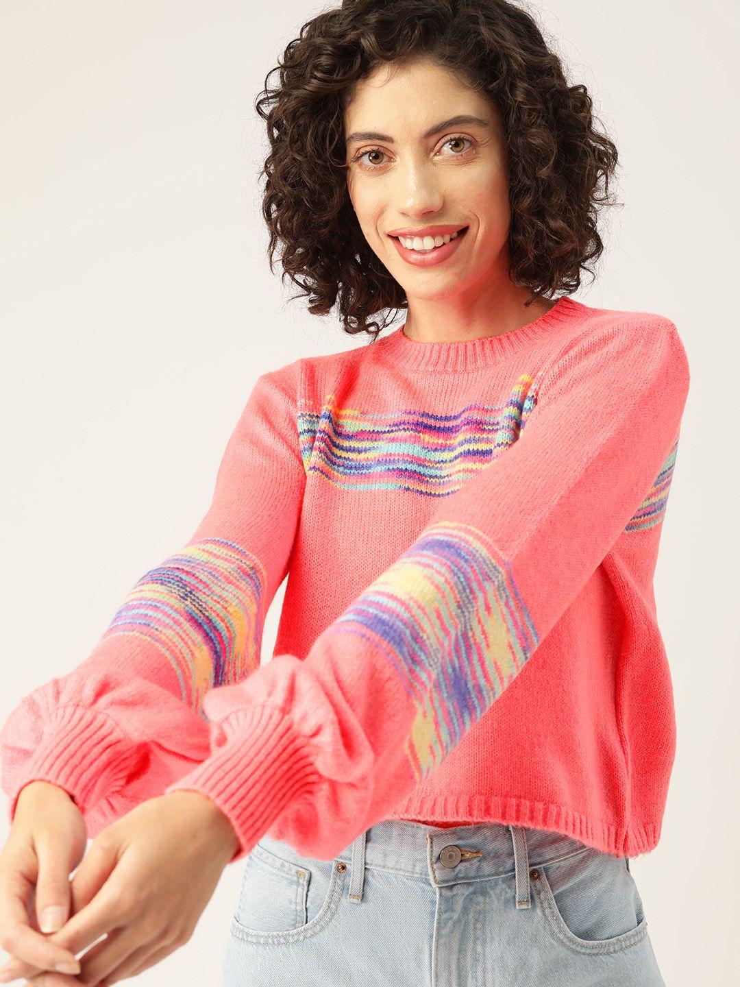 mast & harbour abstract self design pullover