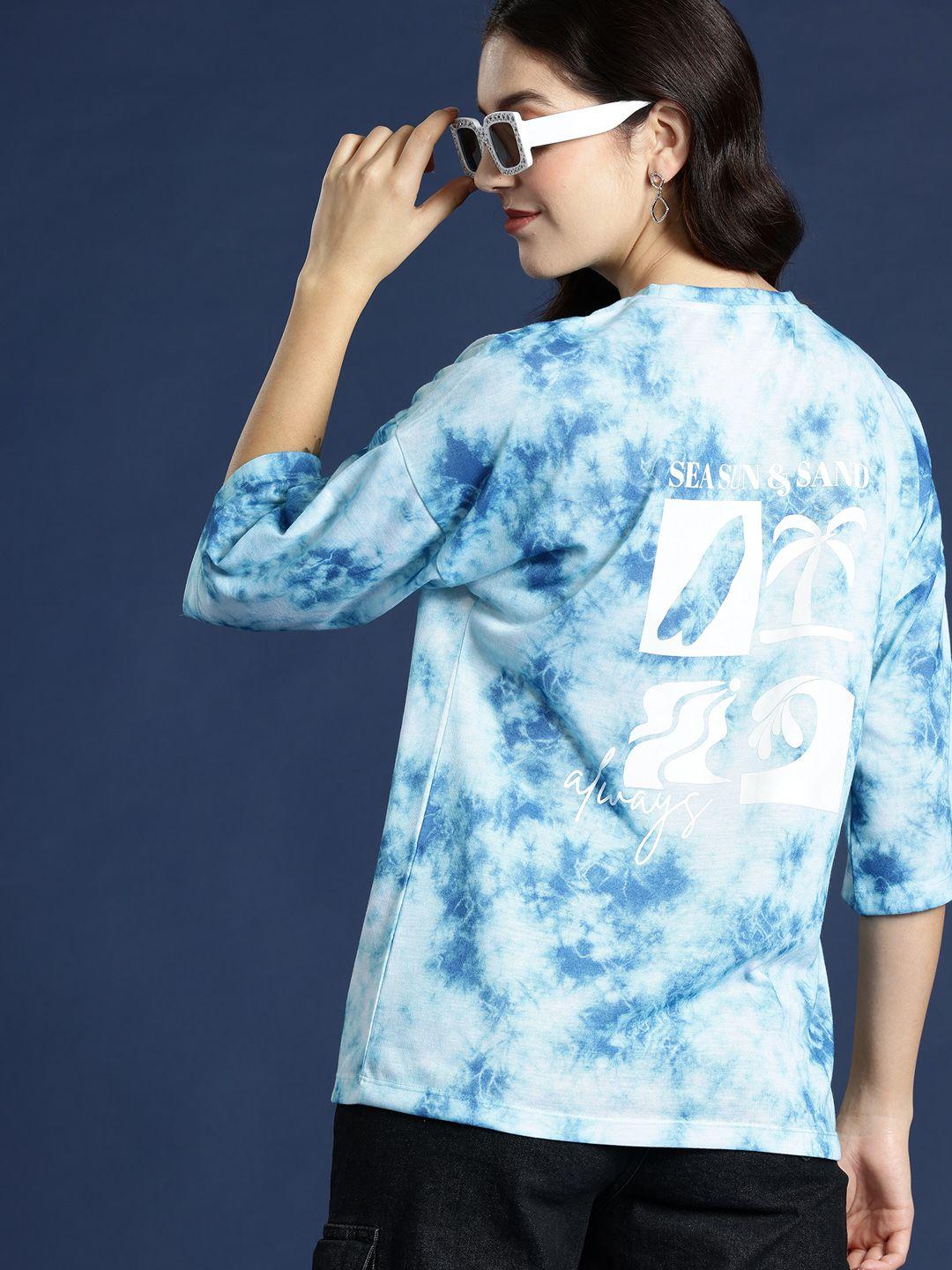 mast & harbour dyed drop-shoulder sleeves oversized t-shirt