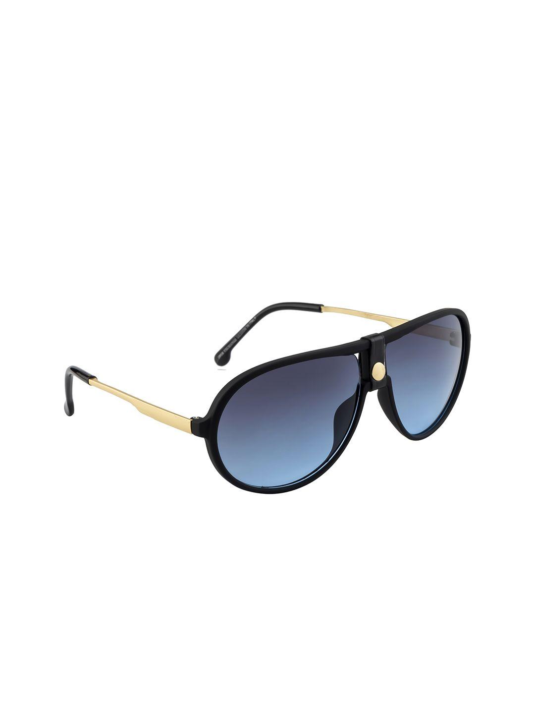 mast & harbour full rim aviator sunglasses with uv protected lens