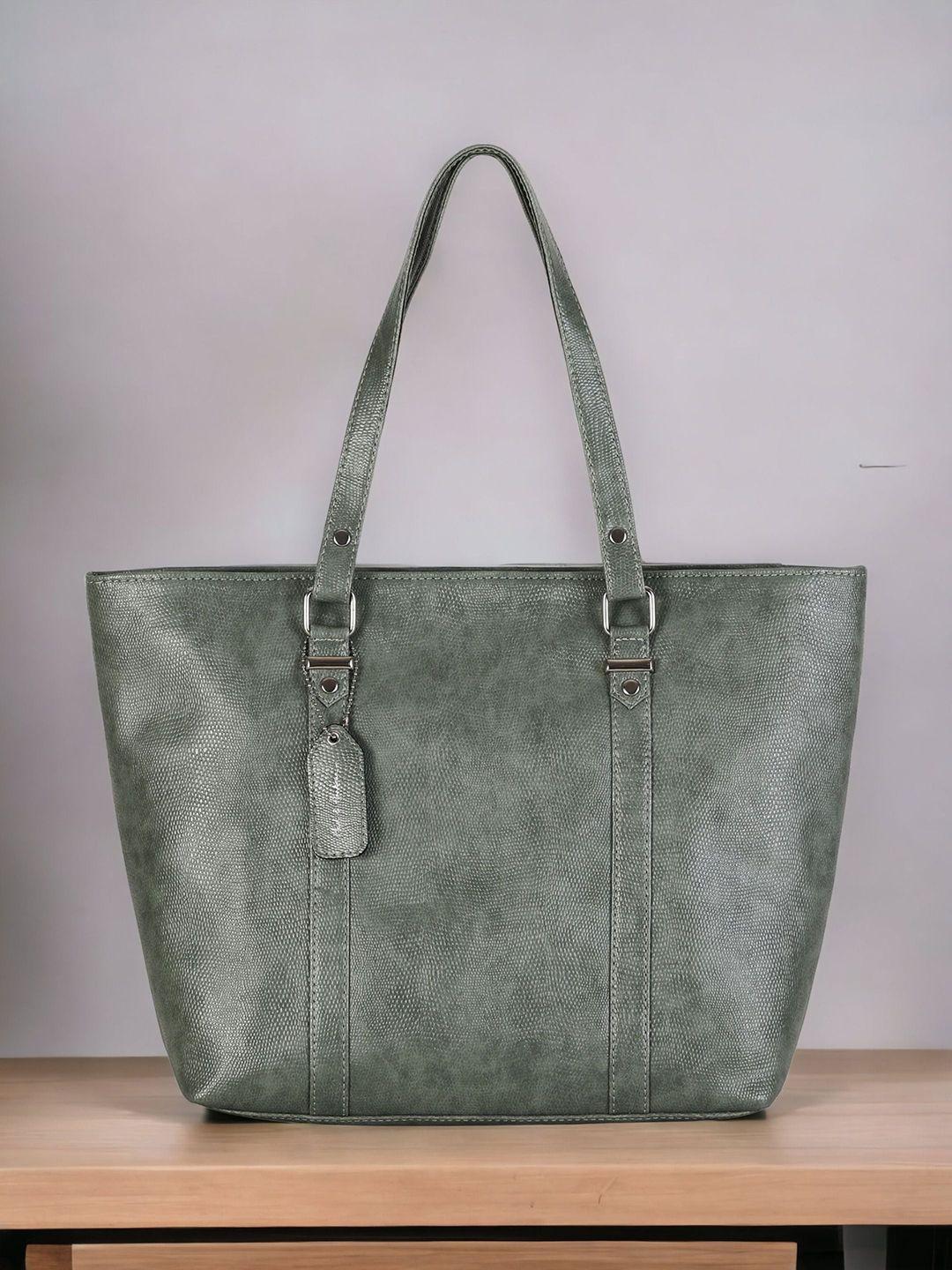 mast & harbour green textured structured shoulder bag