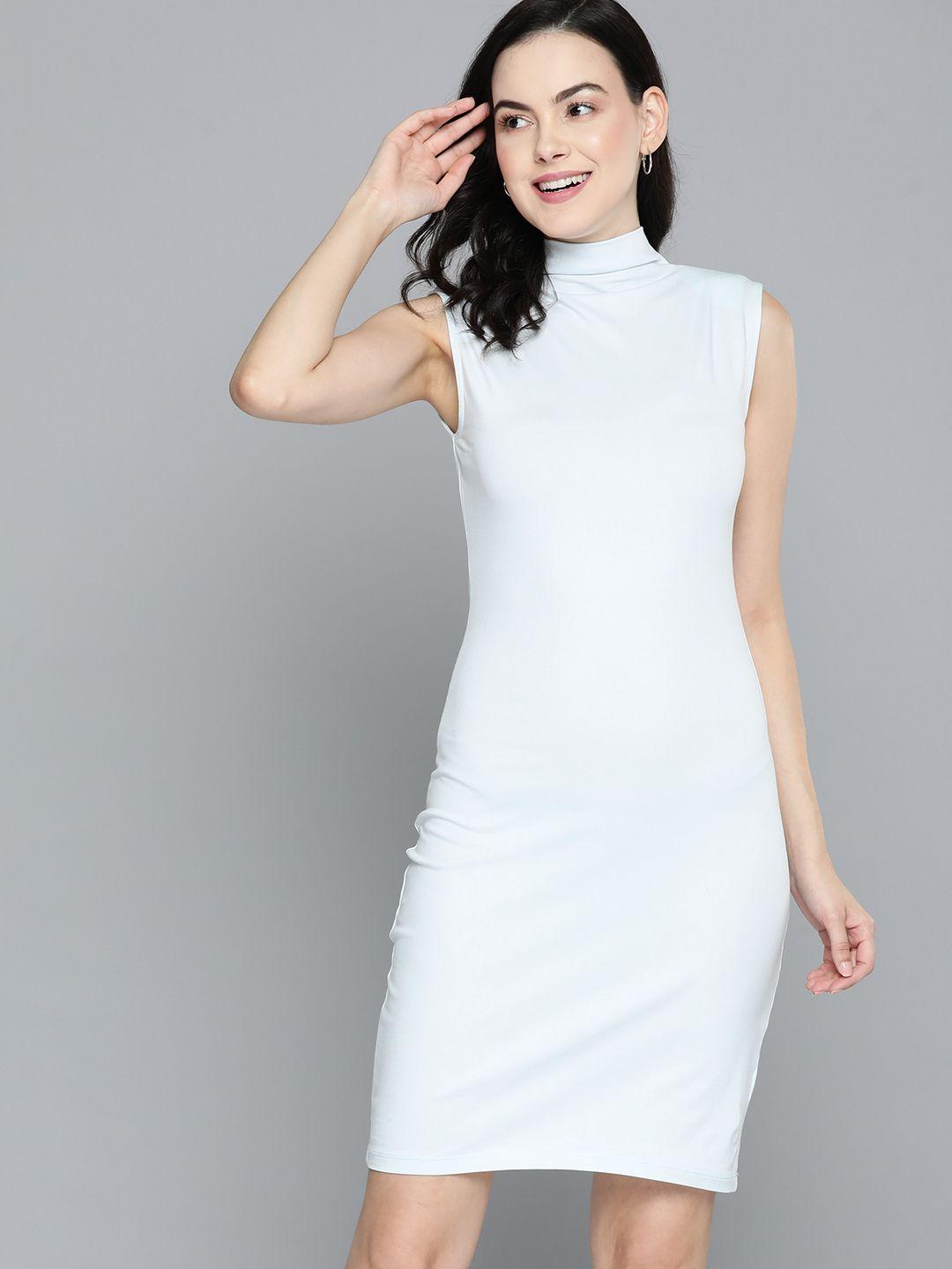 mast & harbour high neck a-line dress