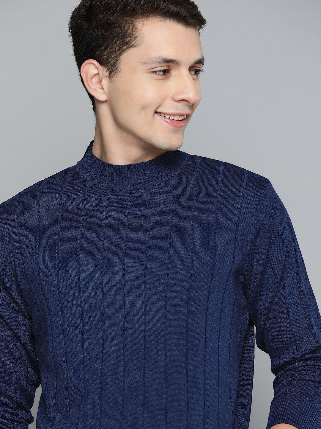 mast & harbour men acrylic ribbed pullover