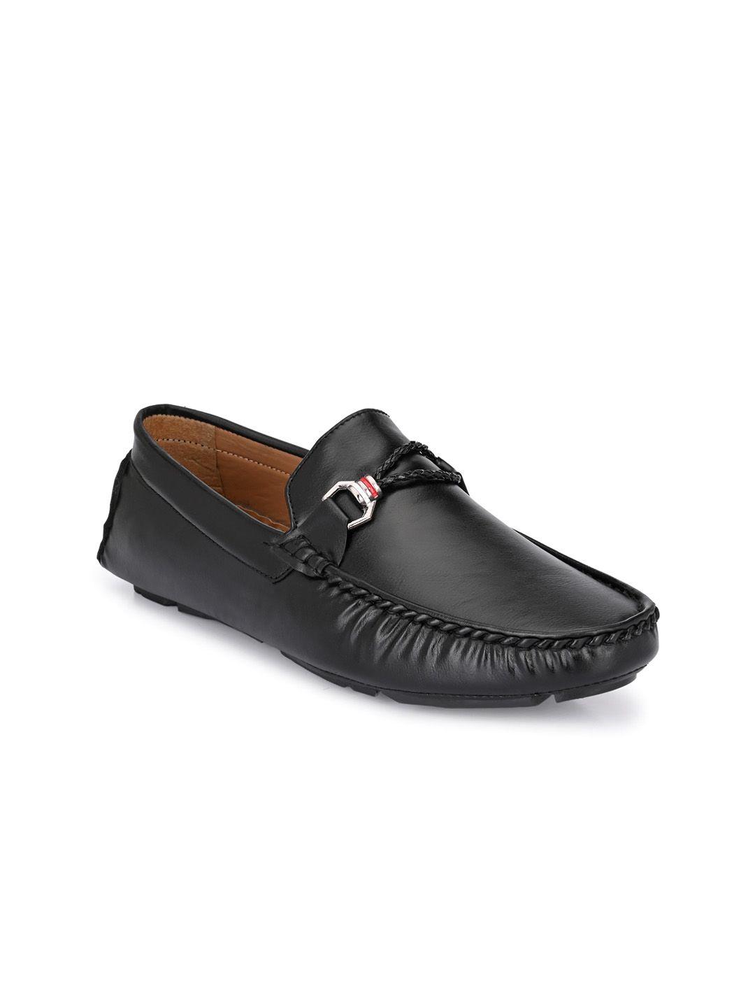 mast & harbour men black driving shoes