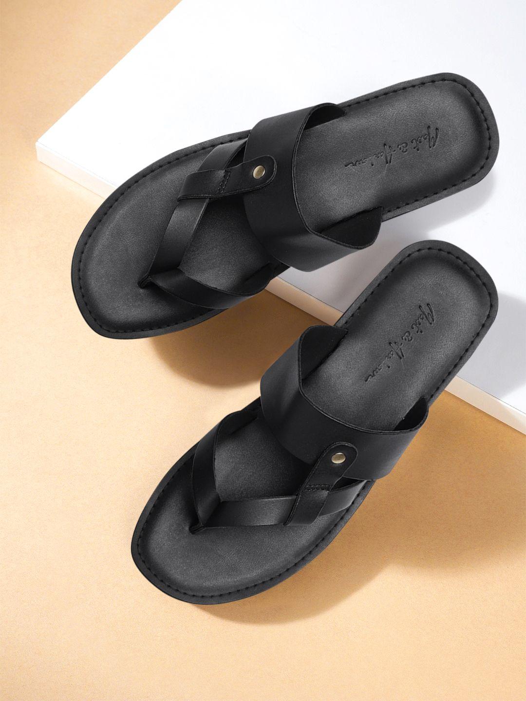 mast & harbour men black sandals