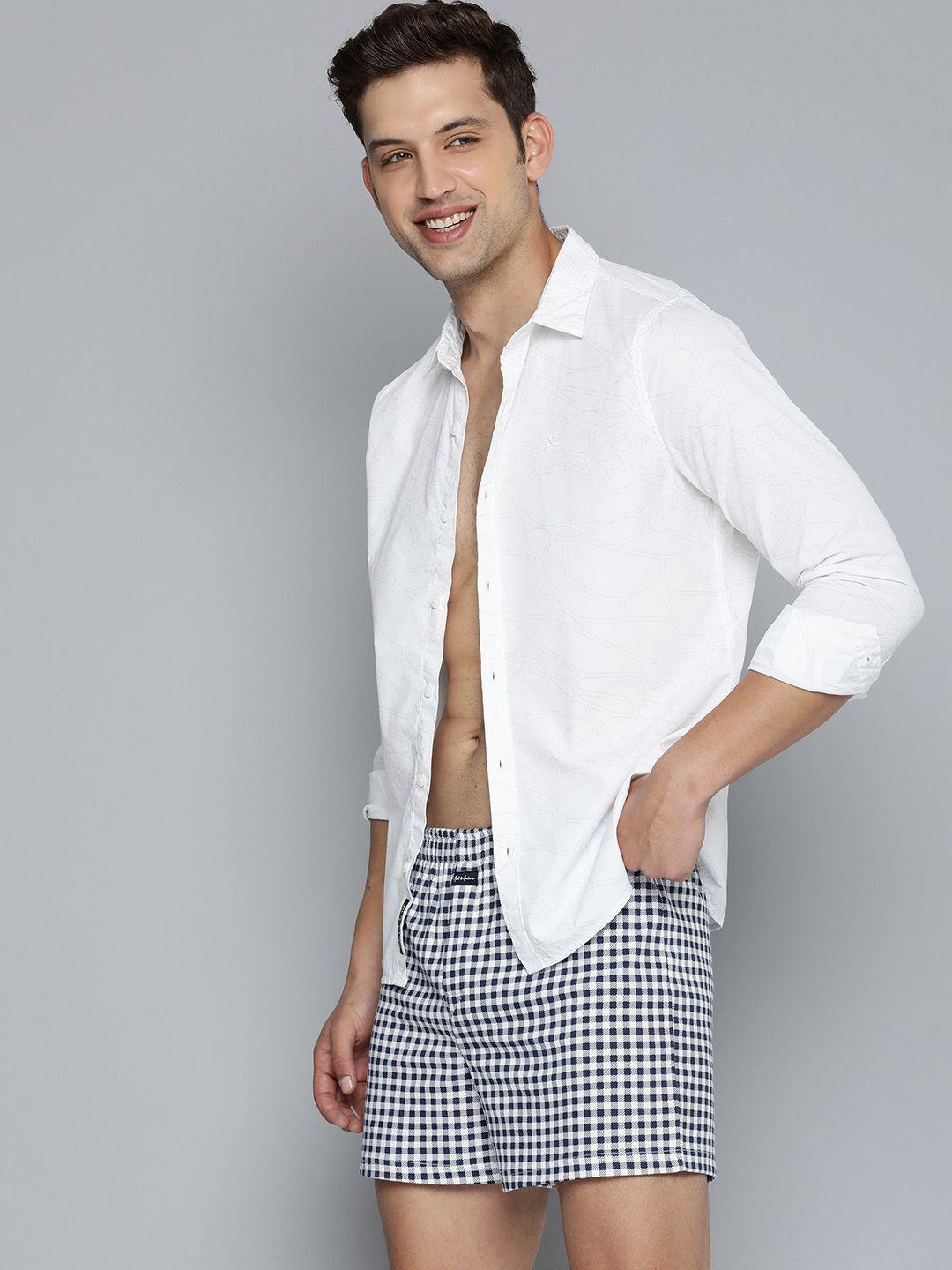 mast & harbour men checked boxers