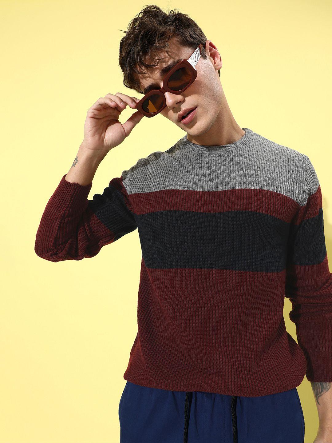 mast & harbour men colourblocked pullover