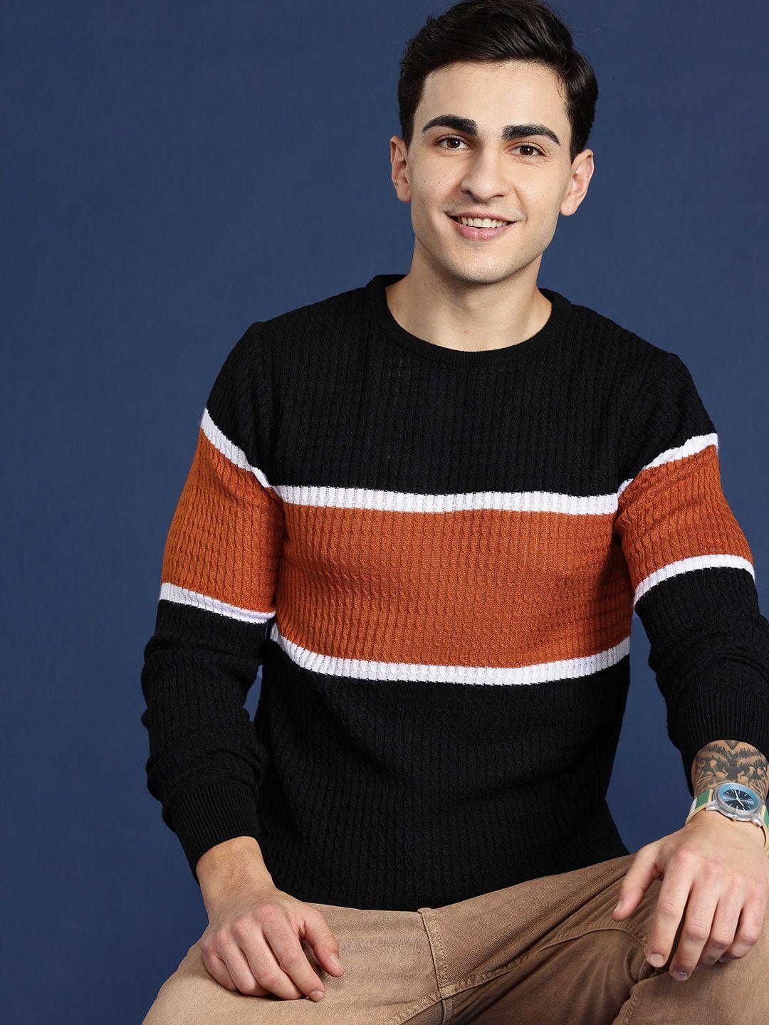 mast & harbour men colourblocked pullover