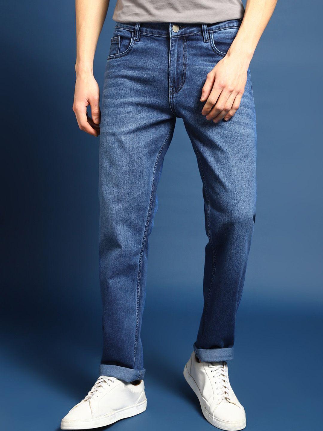 mast & harbour men jean slim fit light fade stretchable jeans