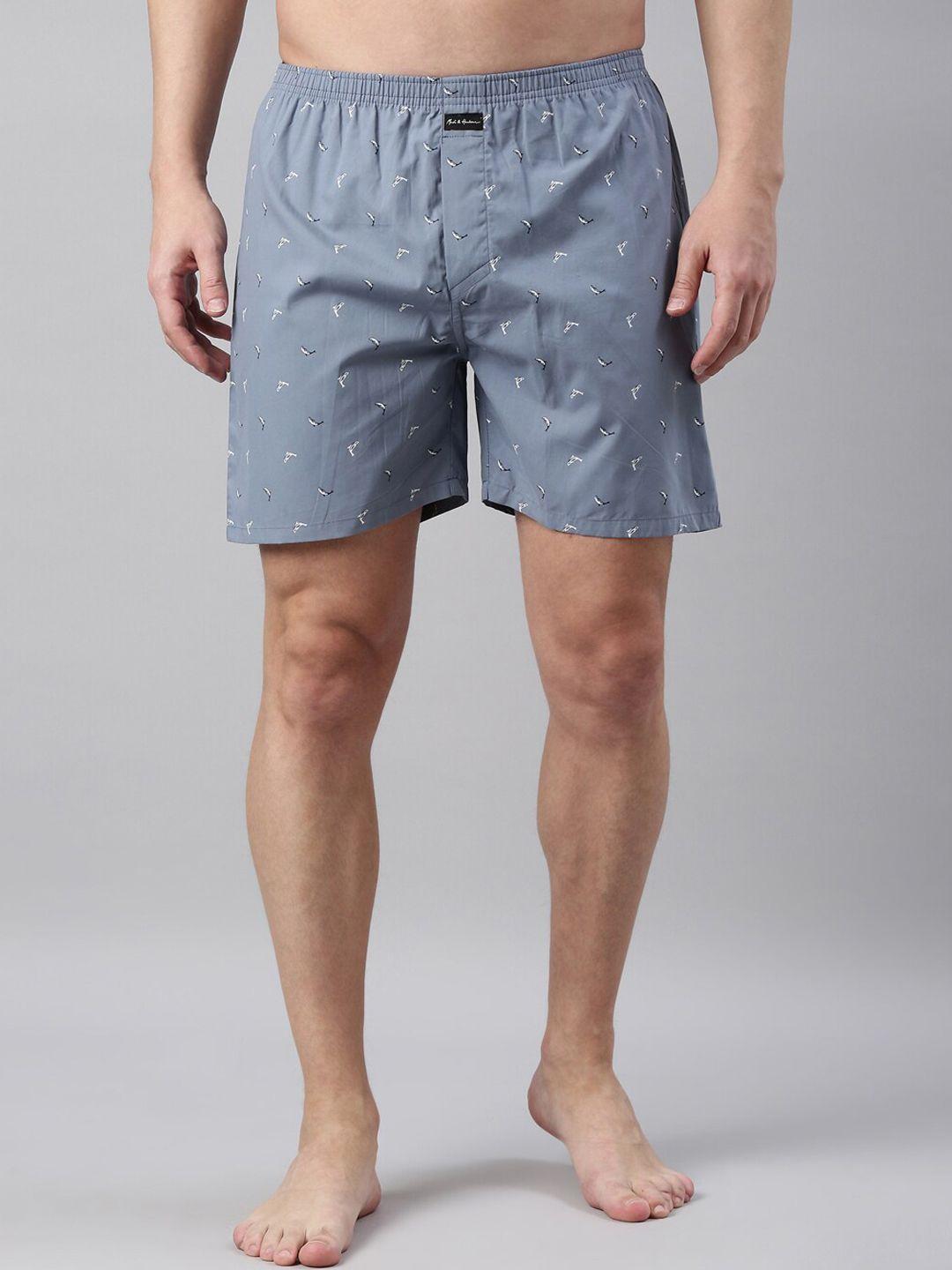 mast & harbour men printed pure cotton boxers