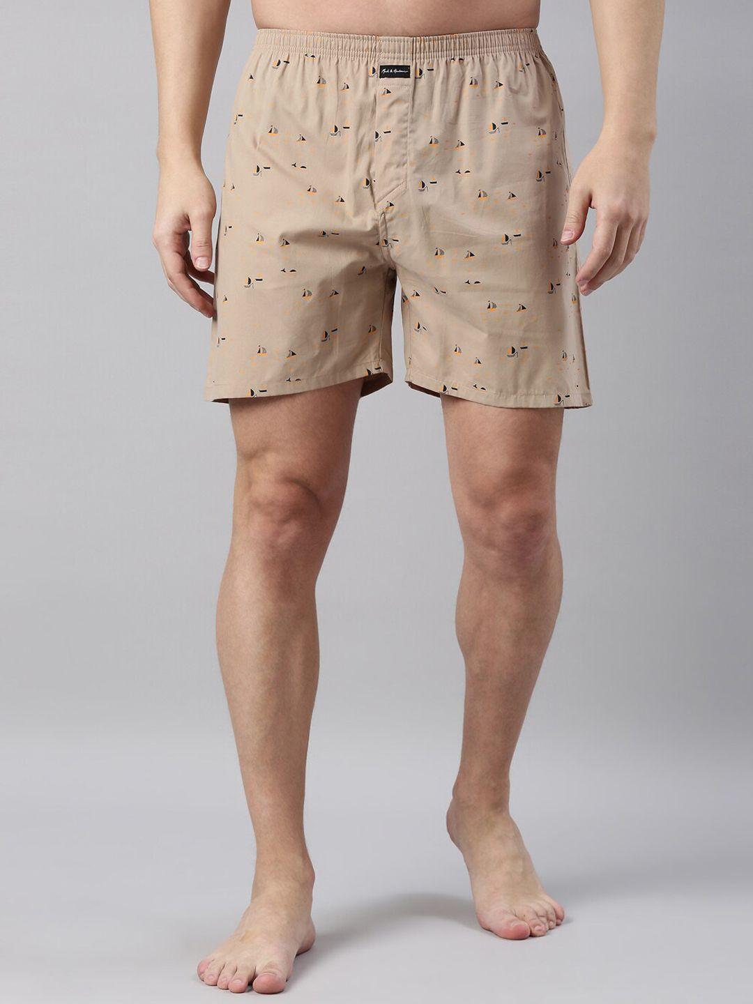 mast & harbour men printed pure cotton boxers