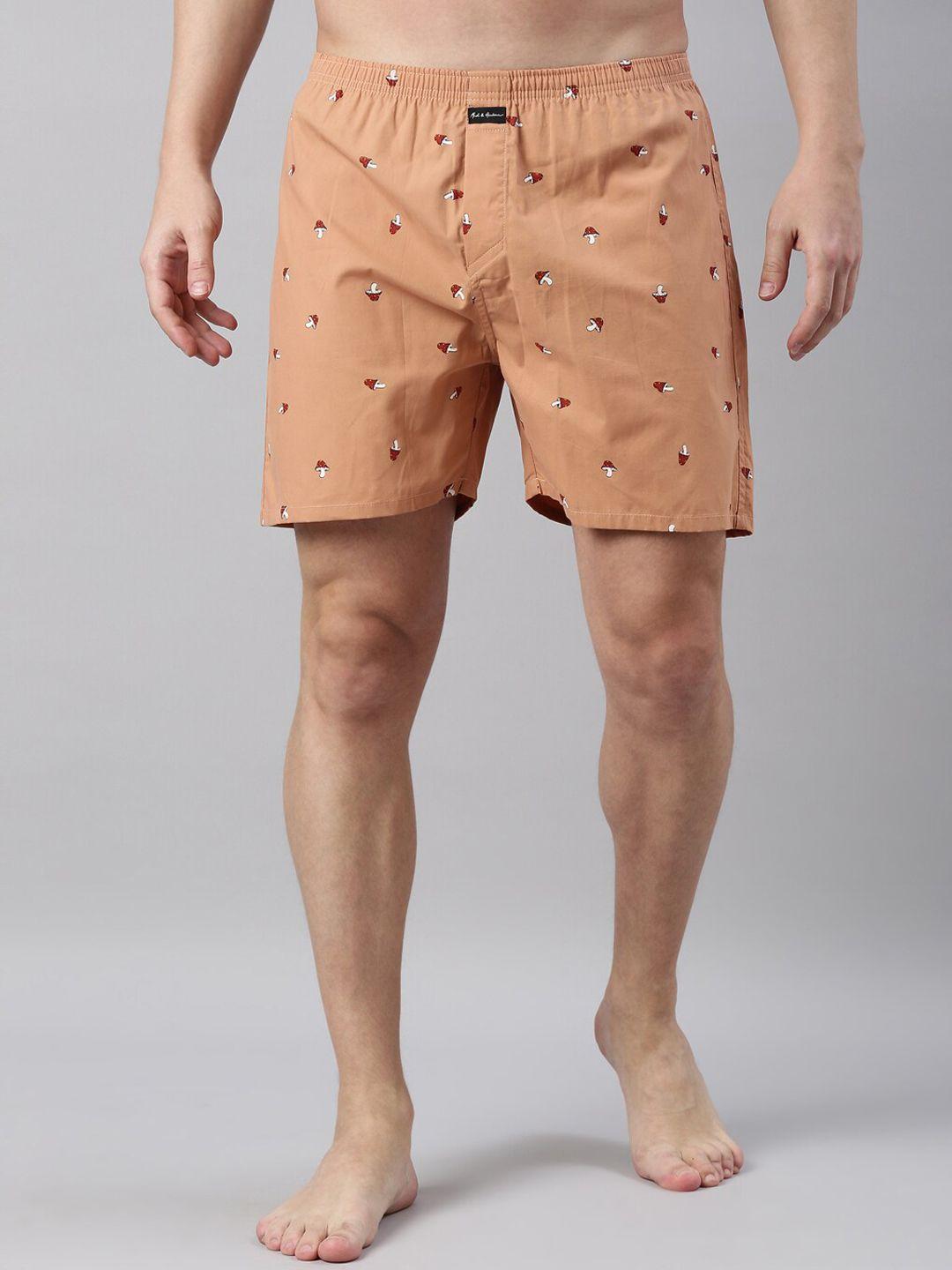 mast & harbour men printed pure cotton boxers