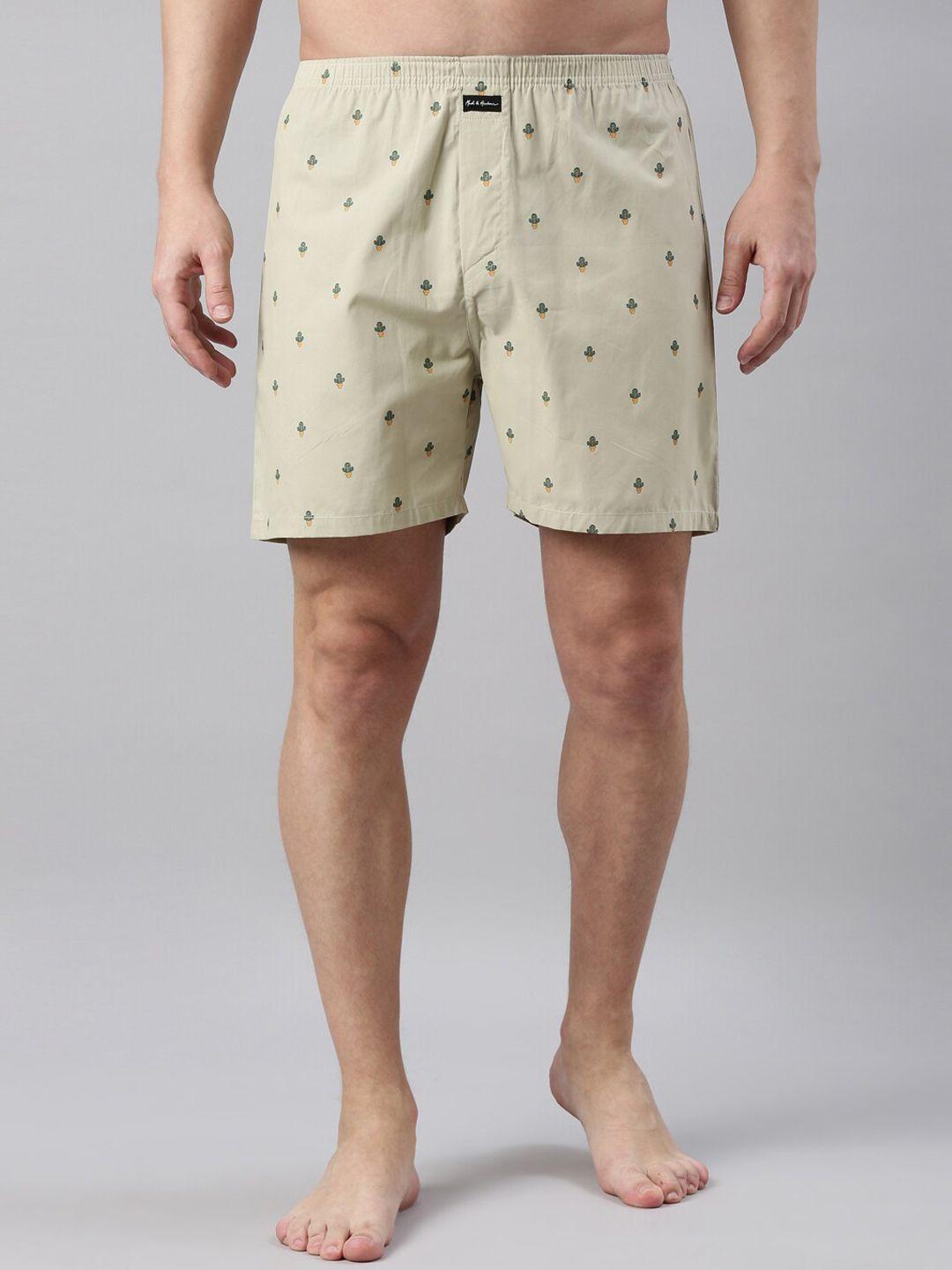 mast & harbour men printed pure cotton boxers