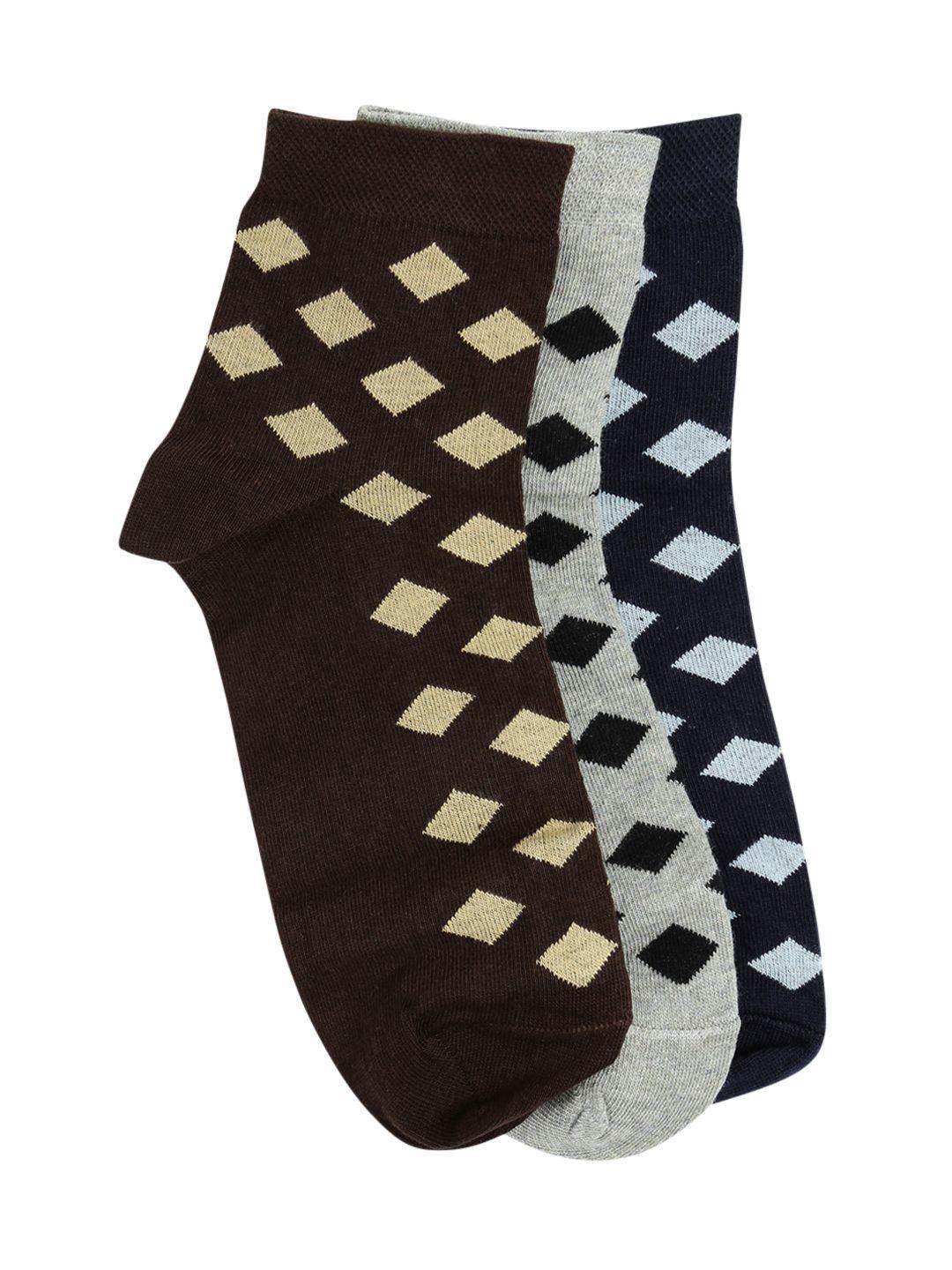 mast & harbour men set of 3 above ankle-length socks