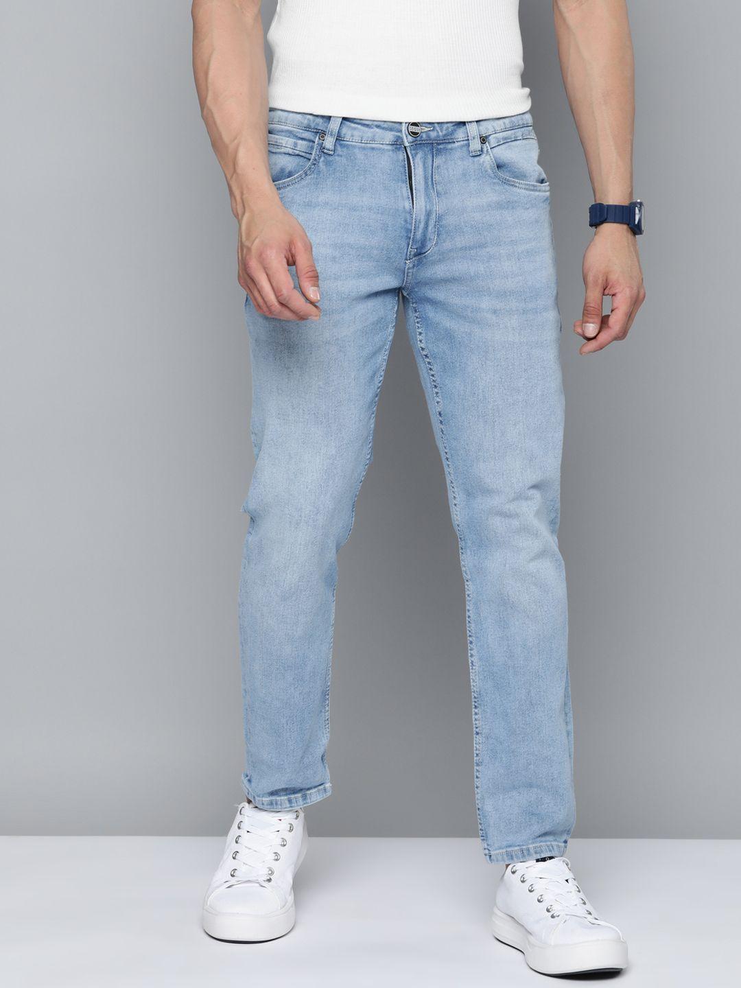 mast & harbour men slim fit light fade jeans