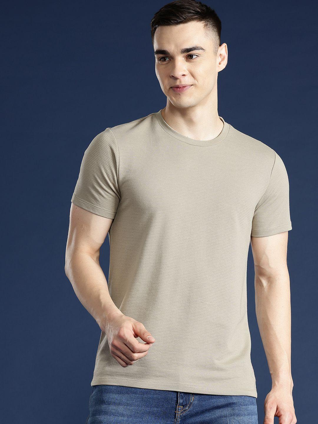 mast & harbour men solid t-shirt