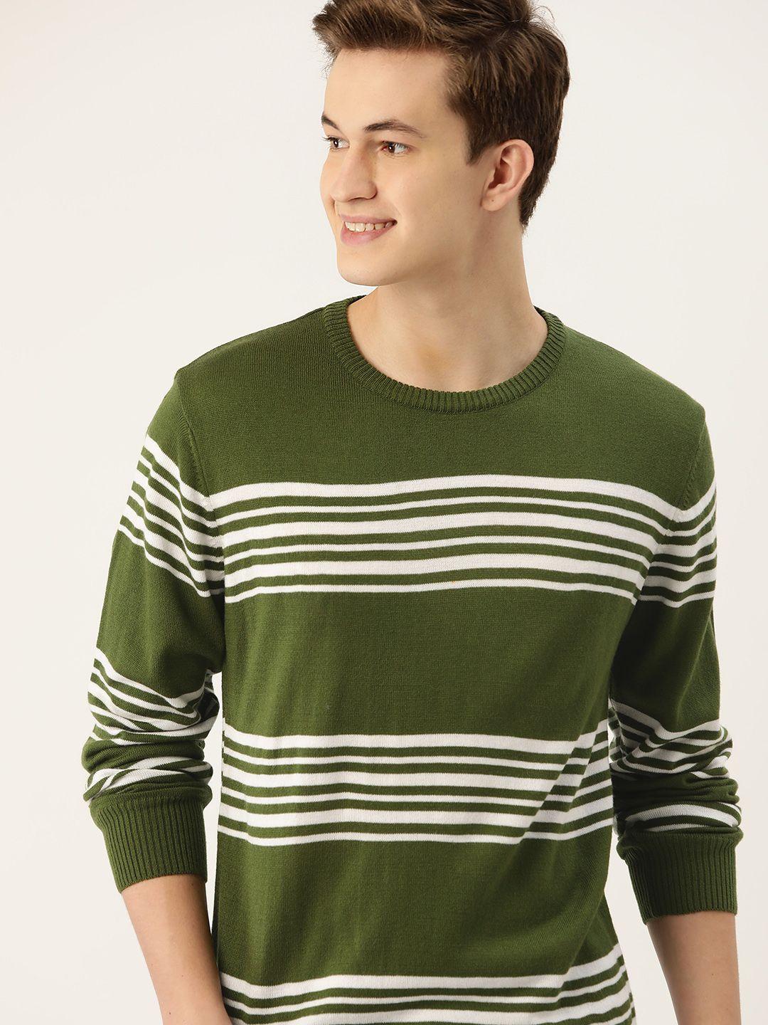 mast & harbour men striped pullover