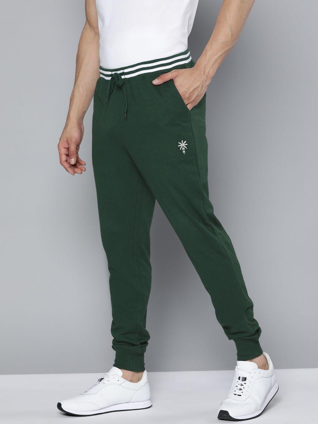 mast & harbour men striped waist joggers