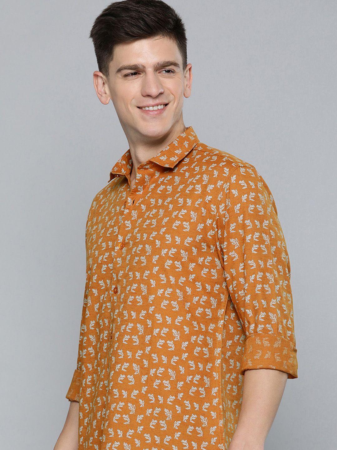 mast & harbour men tropical printed casual shirt