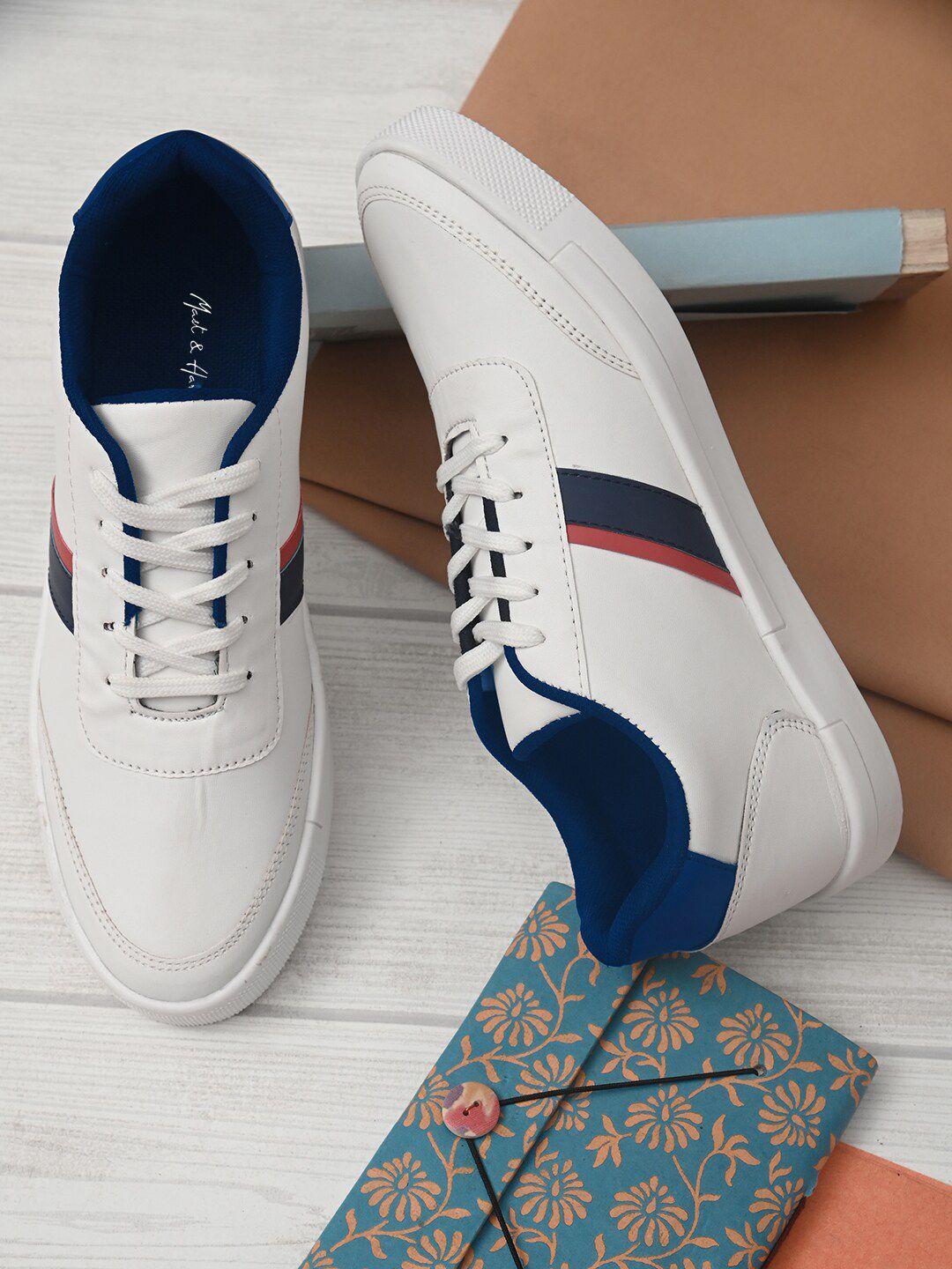 mast & harbour men white sneakers